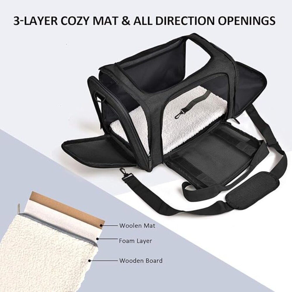 Cat Carriers Dog Carrier Pet Carrier for Small Medium Cats Dogs ~BRAND NEW - Picture 6 of 8